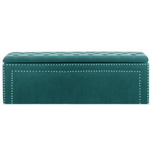 Urban Decor Tufted Storage Ottoman | Versatile Bench with Premium Velvet & Storage | Living Room, Bedroom, Office - Image 6