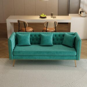 Urban Decor Sofa Square Arm Sofa for Living Room Guest Room Hotels Office - Image 1