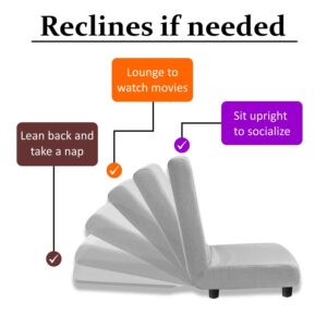 Urban Decor Recliner Chair | Floor Sofa | Low Floor Seating | Floor Lounger Parent - Image 3
