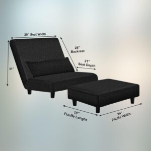 Urban Decor Recliner Chair | Floor Sofa | Low Floor Seating | Floor Lounger Parent - Image 5