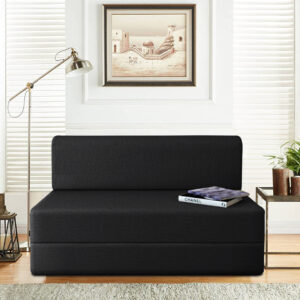 Urban Decor Sofa Cum Bed Sofa | Foldable Sofa Bed for Living Room - Jute Fabric - Image 1