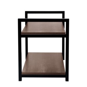 Urban Decor Microwave Kitchen Oven Rack Microwave Shelf Double Layer Home Oven Rack Rice Cooker Rack Salt Shaker Seasoning Storage Rack - Image 5
