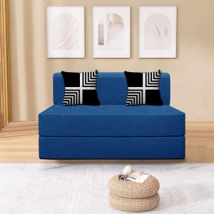 Urban Decor Sofa Cum Bed Comfort Plus Space Saving Sofa Bed | Lightweight Living Room/Guest Sofa with Cushions - Image 1