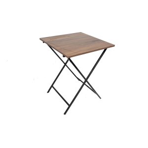 Urban Decor  Foldable Bistro Table Set | 3-Piece Metal & Wood Dining Set with 2 Chairs | Compact & Stylish for Indoor & Outdoor - Image 4