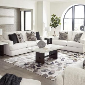 Urban Decor Cream-Color Modern Sofa 3+2 Seater Sofa Set for Living Room/Wooden 3+2 Seater Sofa Set for Home/Office - Image 1
