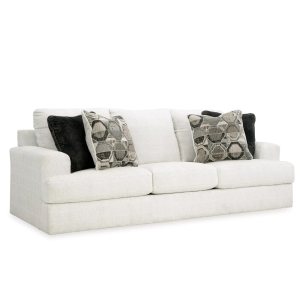 Urban Decor Cream-Color Modern Sofa 3+2 Seater Sofa Set for Living Room/Wooden 3+2 Seater Sofa Set for Home/Office - Image 7