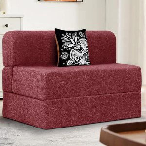 Urban Decor 3x6 Feet Sofa Cum Bed | Jute Fabric Foldable