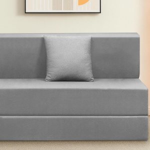 Urban Decor Jute Single Sofa Bed | 3x6 Ft Foldable Sofa for Home