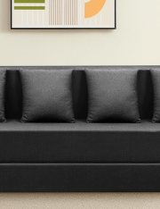 Urban Decor Jute Four Seater Sofa Bed | 6×6 Ft Foldable Sofa for Home
